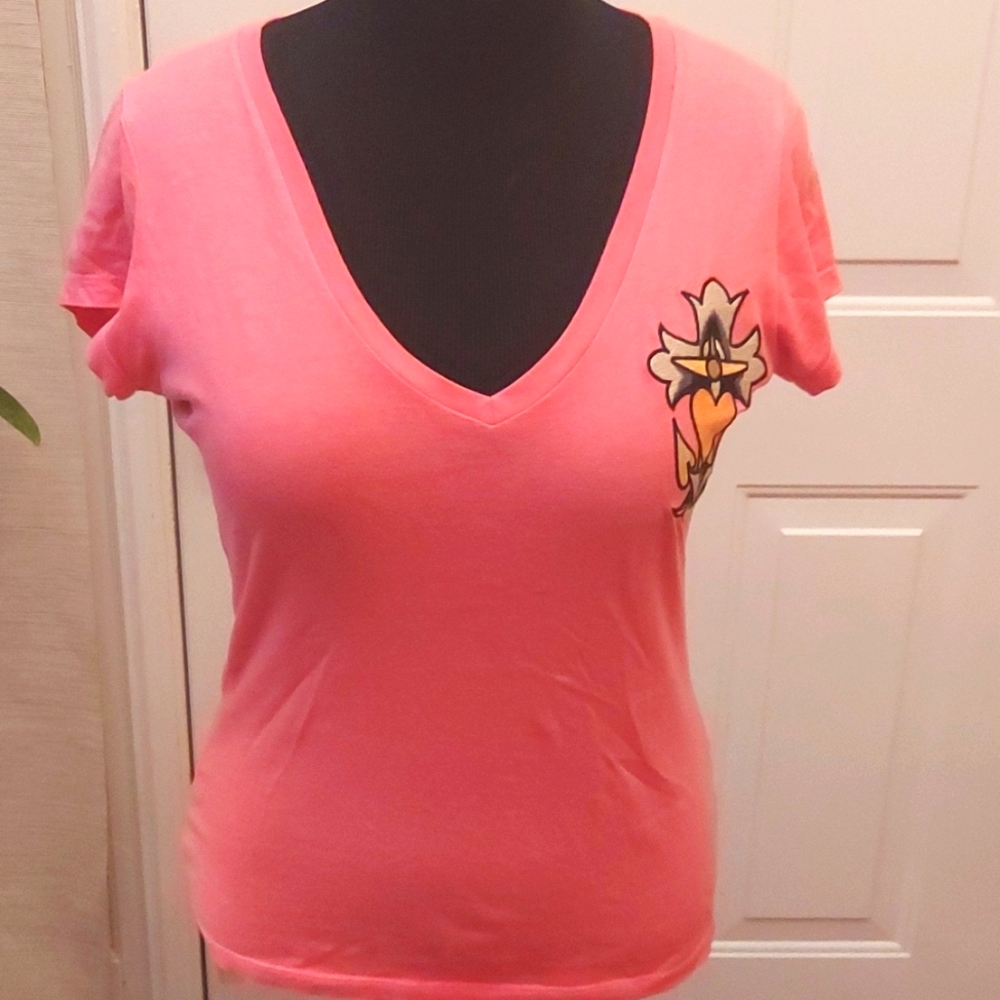 Ed Hardy v-neck cotton tee